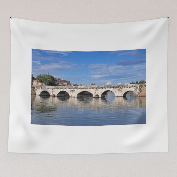 Item preview, Old stone Tiberius bridge in Rimini Italy summer season designed and sold by goceris.