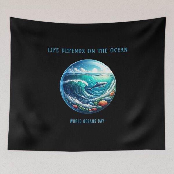 Item preview, Life depends on the ocean - World Oceans Day designed and sold by Pflugart.