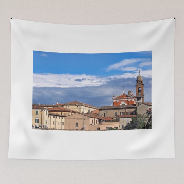 Item preview, Old church and buildings cityscape in Rimini Italy designed and sold by goceris.
