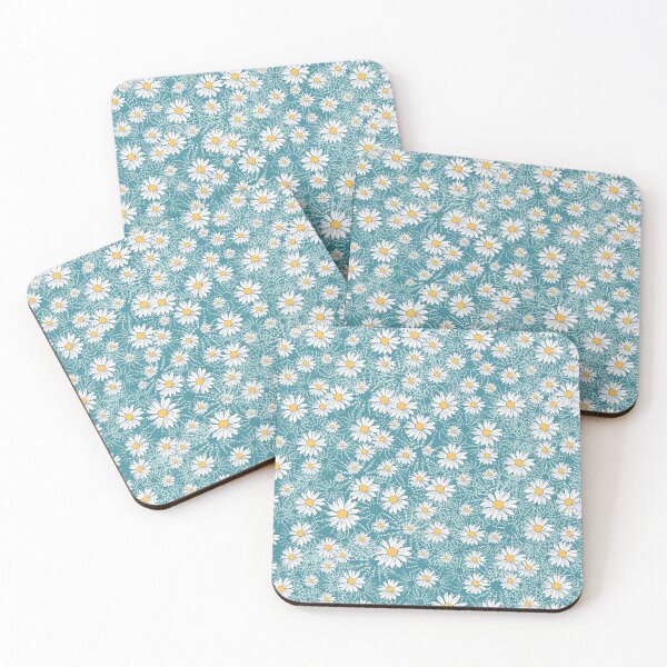 Item preview, Chamomiles on blue designed and sold by FleurDesign.