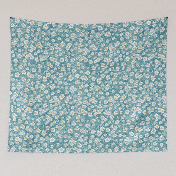 Item preview, Chamomiles on blue designed and sold by FleurDesign.