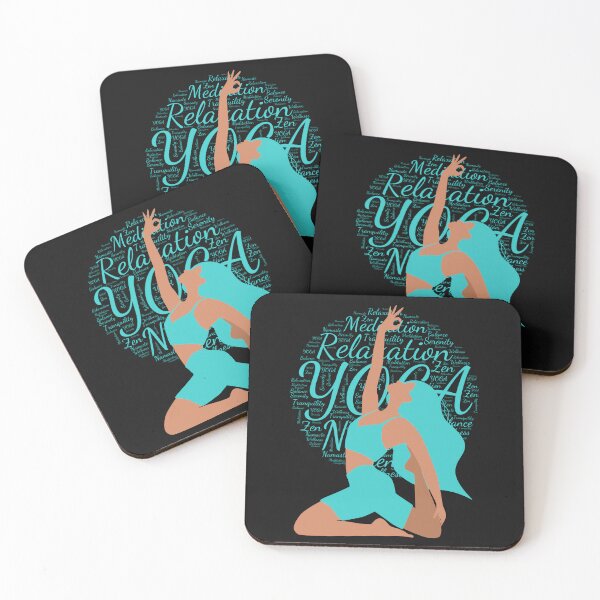 Item preview, Yoga Pose Serenity Peaceful Mindfulness Women's Wordcloud designed and sold by MTJ-Mushrooms.