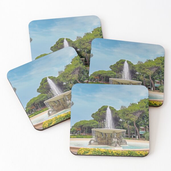 Item preview, fountain of the four horses in Rimini Italy summer season designed and sold by goceris.