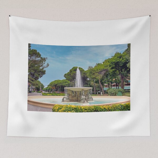 Item preview, fountain of the four horses in Rimini Italy summer season designed and sold by goceris.