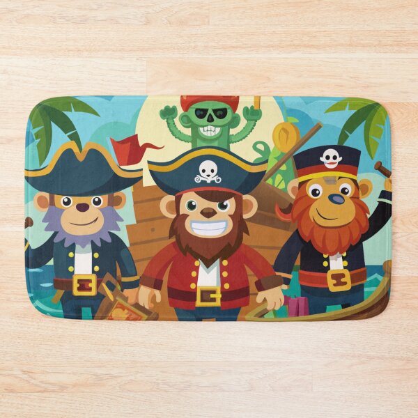 Item preview, Pirate monkey and ship decore  for kids designed and sold by Juliet  Thomas.