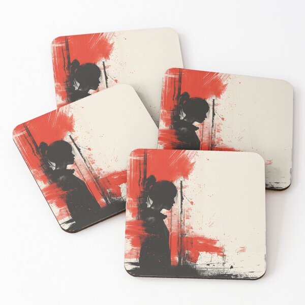 Item preview, Woman's silhouette in red chaos designed and sold by palmyst.