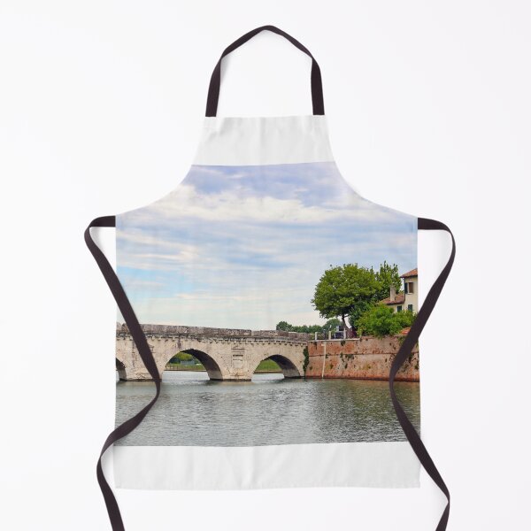 Item preview, Stone Tiberius bridge and old town buildings cityscape in Rimini Italy designed and sold by goceris.