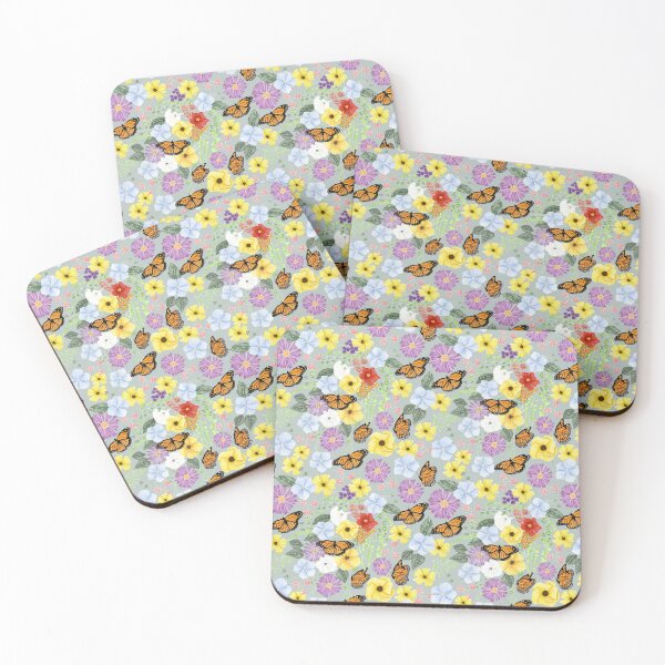 Item preview, Wildflowers of Carnarvon Gorge Pattern Antique Blue Medium designed and sold by greenerybywendy.