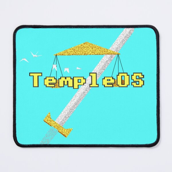 Item preview, TempleOS - Black Border & Sky designed and sold by DOS Games.