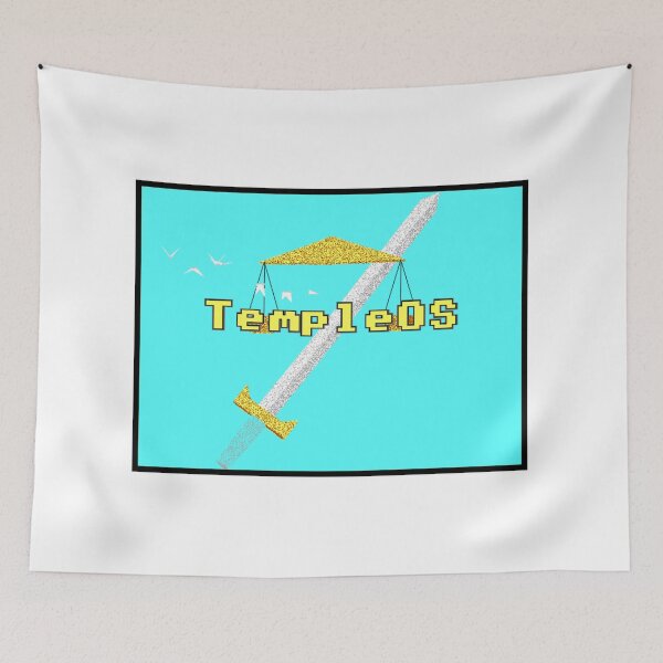 Item preview, TempleOS - Black Border & Sky designed and sold by DOS Games.