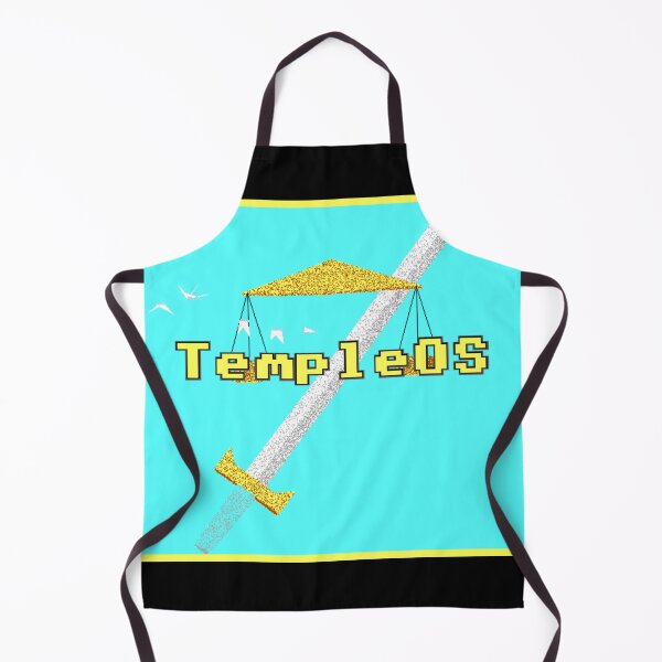 Item preview, TempleOS - Gold Border & Sky designed and sold by DOS Games.