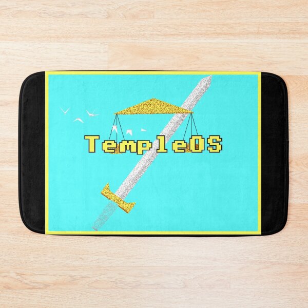 Item preview, TempleOS - Gold Border & Sky designed and sold by DOS Games.