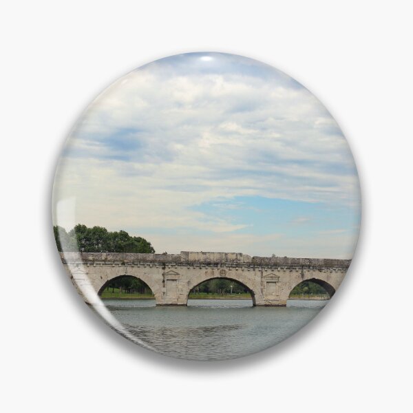 Item preview, Ancient stone Tiberius bridge in Rimini Italy  designed and sold by goceris.