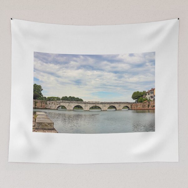 Item preview, Ancient stone Tiberius bridge in Rimini Italy  designed and sold by goceris.