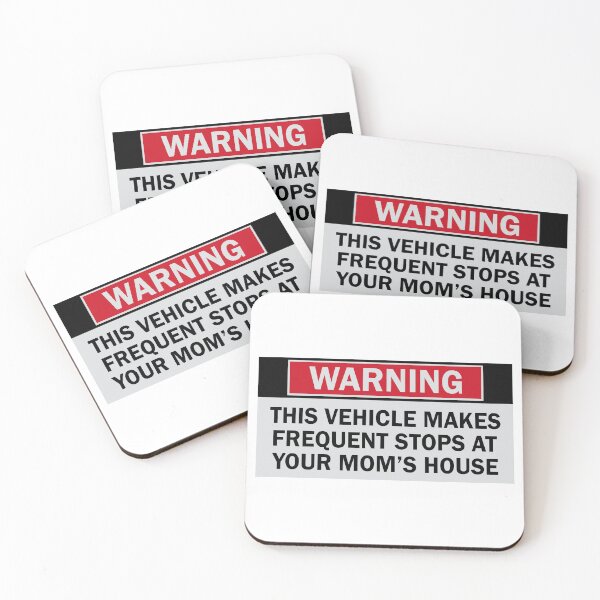 Item preview, Funny Warning, This Vehicle Makes Frequent Stops At Your Mom's House Bumper designed and sold by BUMPER-STICKERS.