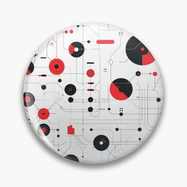Item preview, Circuit board with red circles designed and sold by palmyst.