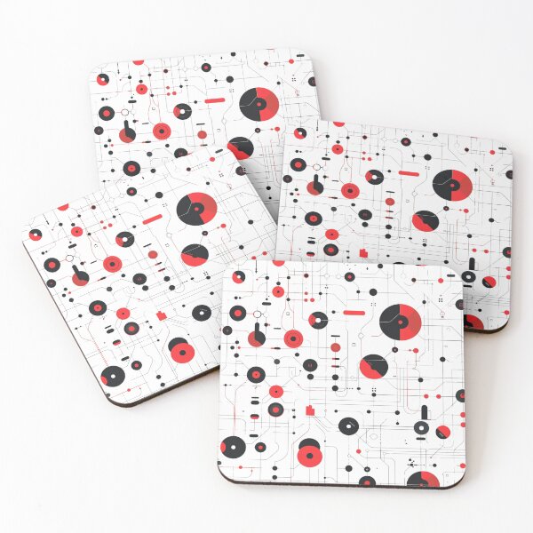 Item preview, Circuit board with red circles designed and sold by palmyst.
