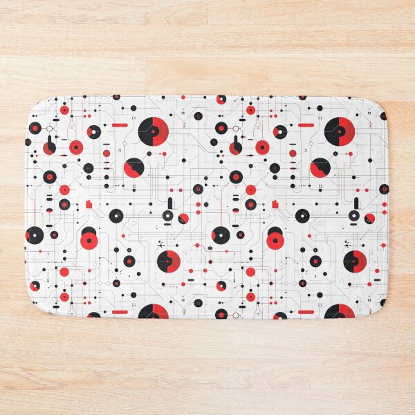 Item preview, Circuit board with red circles designed and sold by palmyst.