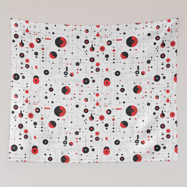 Item preview, Circuit board with red circles designed and sold by palmyst.