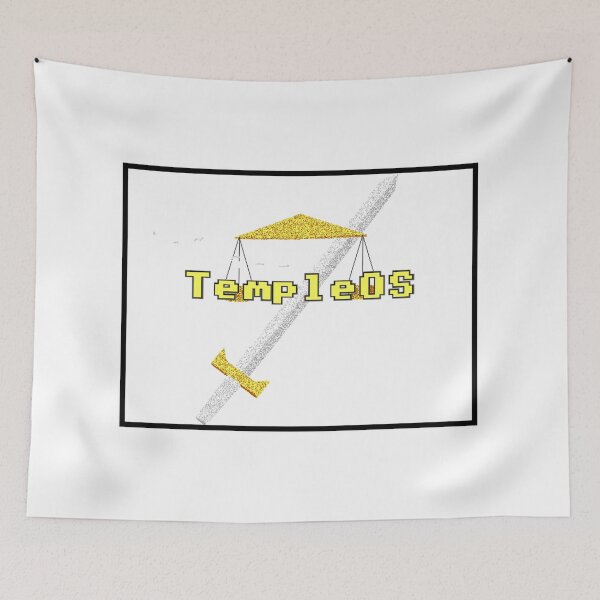Item preview, TempleOS - Black Border designed and sold by DOS Games.