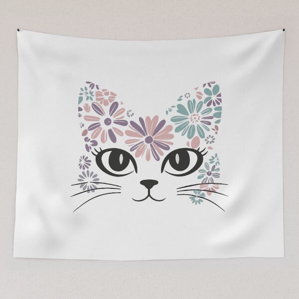 Item preview, cat flower  designed and sold by jkrphoto.