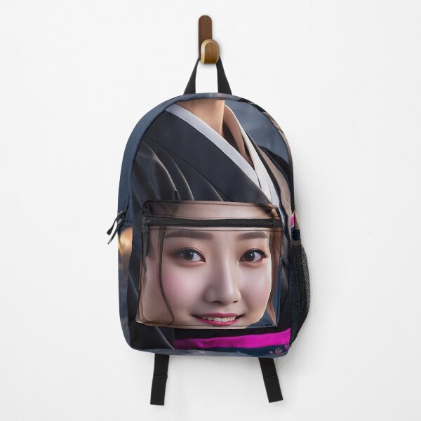 Item preview, Korean woman in black hanbok, Natioanal clothes designed and sold by WhiteDoveArt.