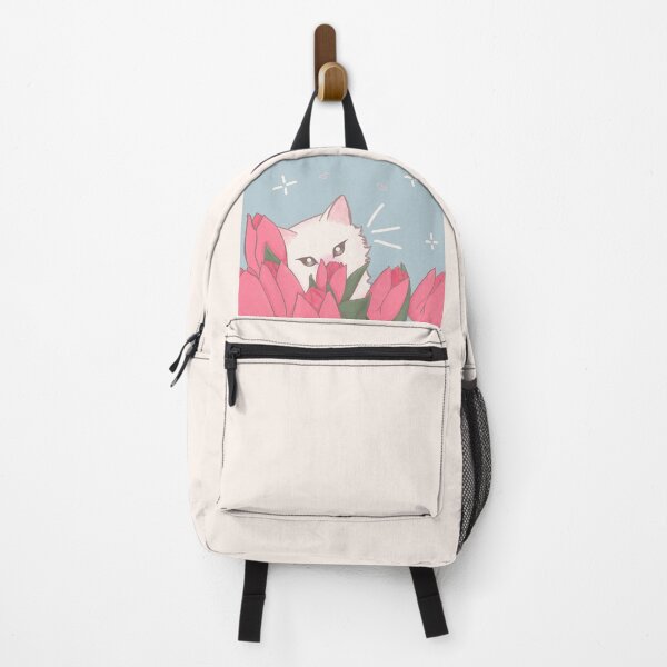 Item preview, Cat with tulips designed and sold by Catdrama.