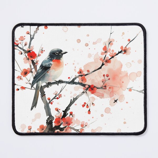 Item preview, Bird on blooming branch designed and sold by palmyst.