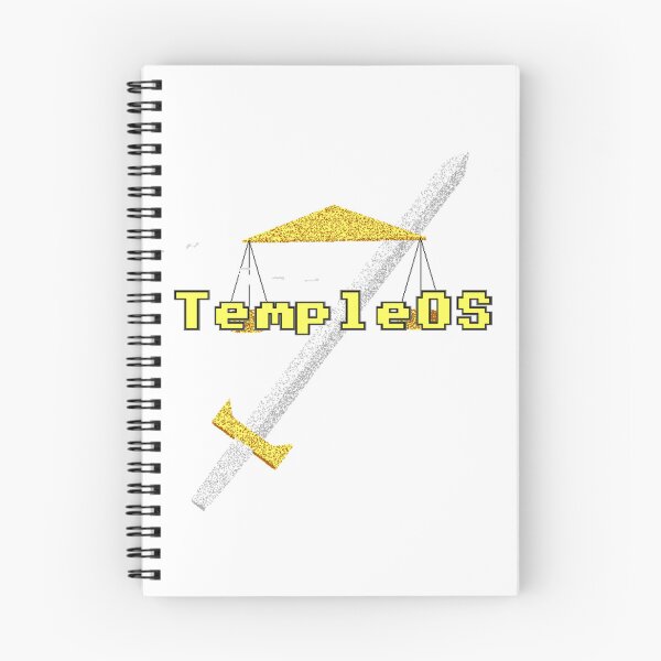 Item preview, TempleOS Logo designed and sold by DOS Games.