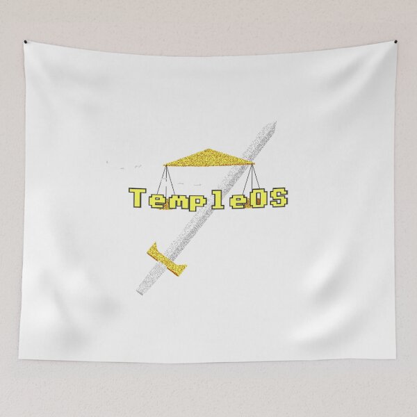 Item preview, TempleOS Logo designed and sold by DOS Games.