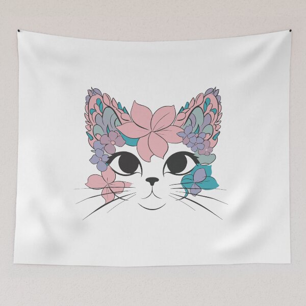 Item preview, cat flower  designed and sold by jkrphoto.