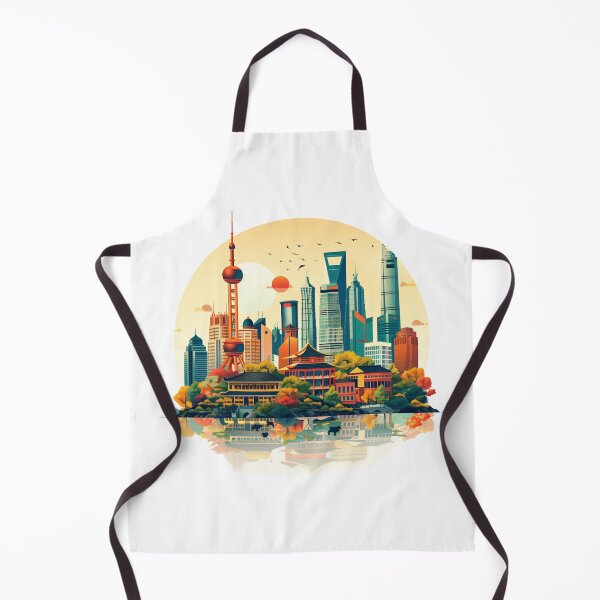 Item preview, Skyline with modern and traditional buildings designed and sold by palmyst.