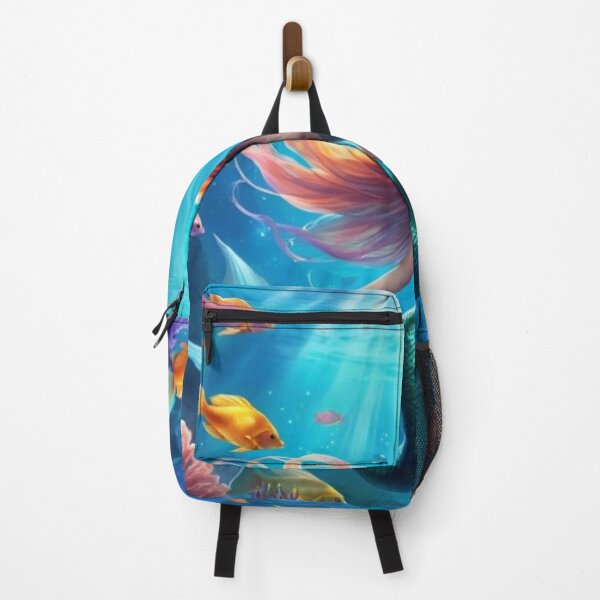 Item preview, mermaid at the bottom of the sea with tropical fish around designed and sold by Mmarchi1991.