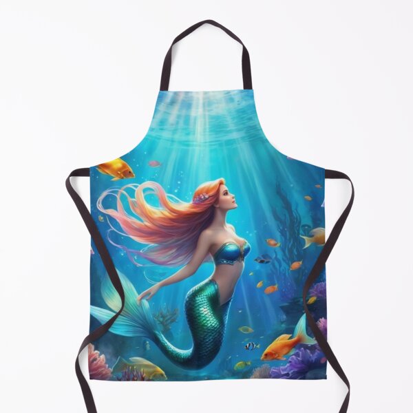 Item preview, mermaid at the bottom of the sea with tropical fish around designed and sold by Mmarchi1991.