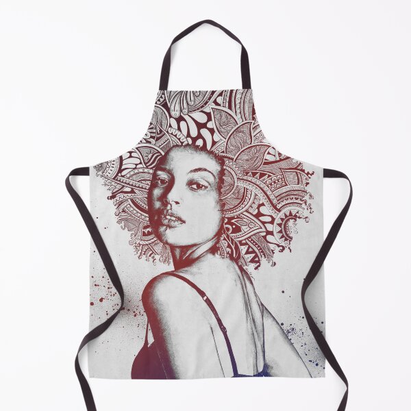 Item preview, Red Viewphoria | zentangle afro girl realistic portrait designed and sold by Marco Paludet.