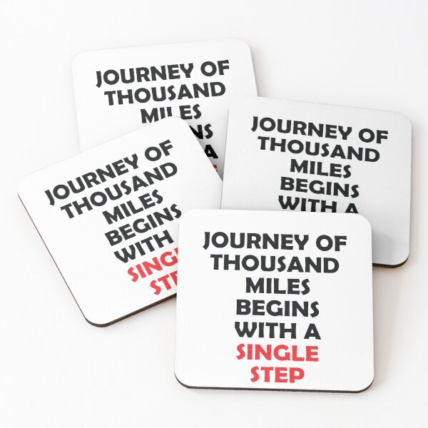 Item preview, JOURNEY OF THOUSAND MILES BEGINS WITH A SINGLE STEP designed and sold by thewolf988.