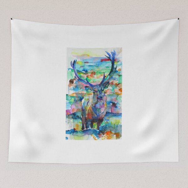Item preview, DEER - watercolor painting designed and sold by lautir.