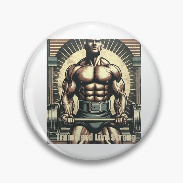 Item preview, Train Hard Live Strong Gym Style  designed and sold by CrissBOOM.