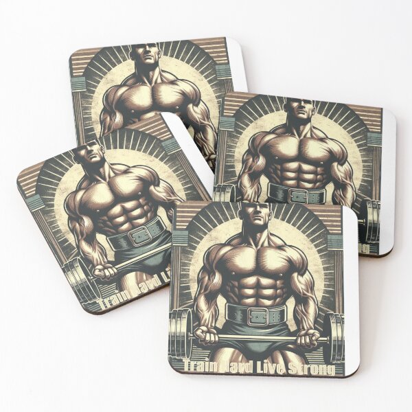 Item preview, Train Hard Live Strong Gym Style  designed and sold by CrissBOOM.