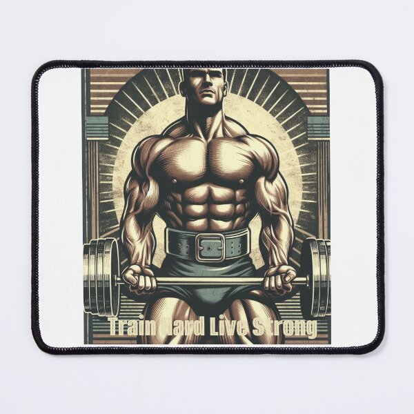 Item preview, Train Hard Live Strong Gym Style  designed and sold by CrissBOOM.