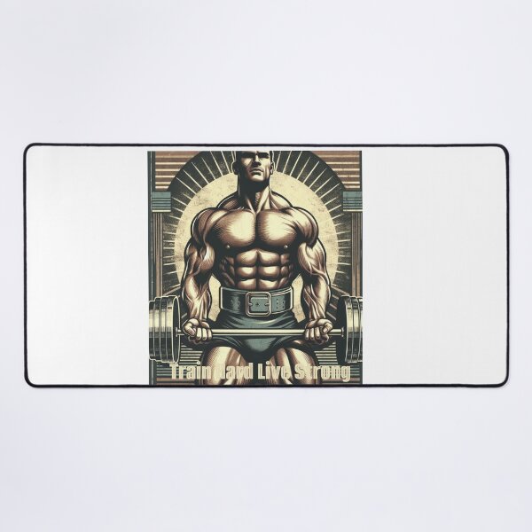 Item preview, Train Hard Live Strong Gym Style  designed and sold by CrissBOOM.