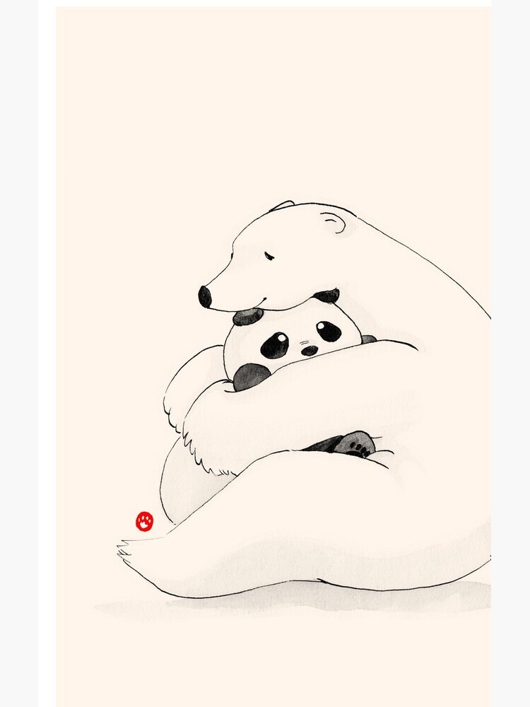 Bear Hug by PandaNPolarBear