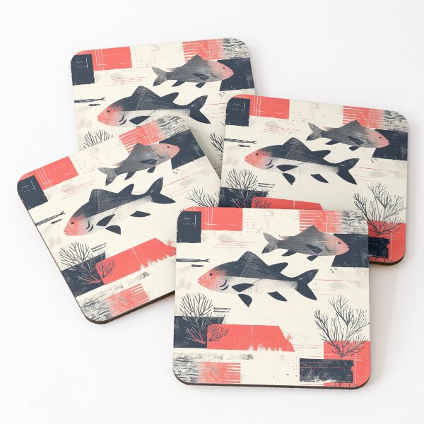 Item preview, Abstract Fish and Coral Design designed and sold by palmyst.