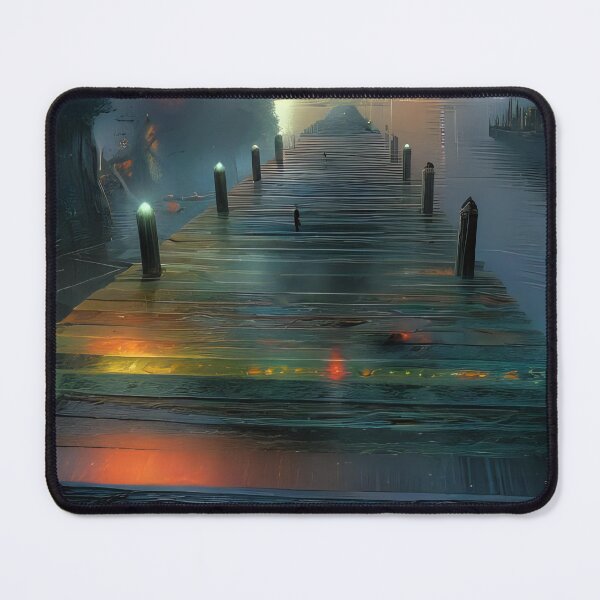 Item preview, Long dock on the water. designed and sold by Nomad-Maynard.