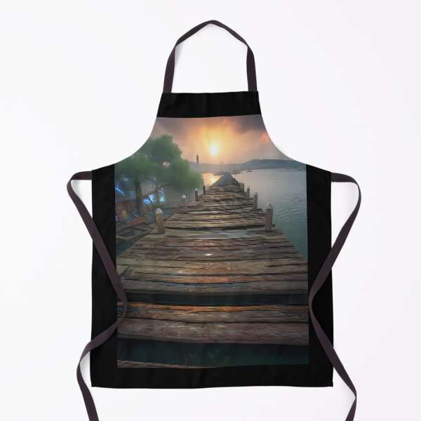 Item preview, Long dock on the water. designed and sold by Nomad-Maynard.