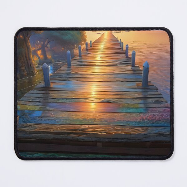 Item preview, Long dock on the water. designed and sold by Nomad-Maynard.
