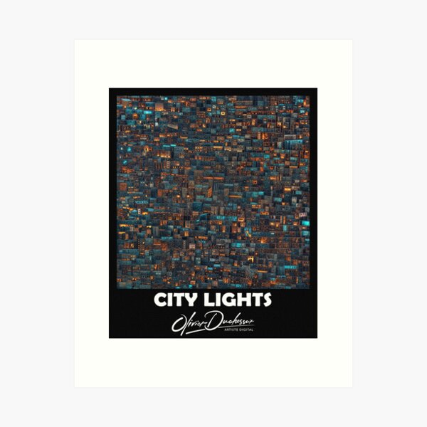 Aperçu de l'œuvre City lights 7 créée et vendue par olivier duchossoir.