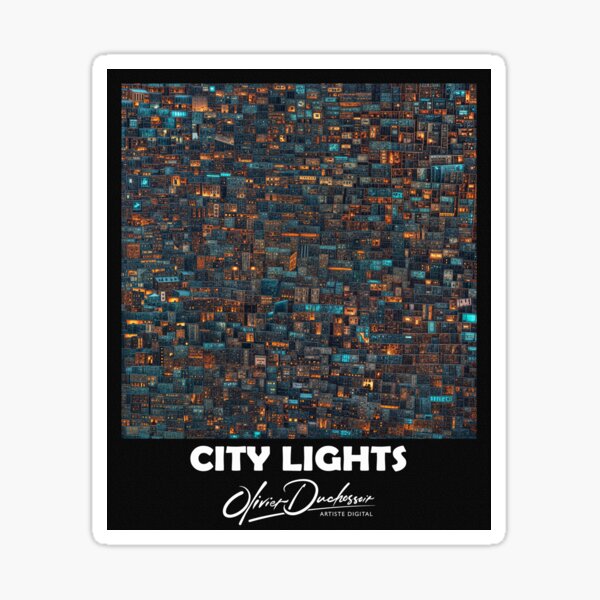 Aperçu de l'œuvre City lights 7 créée et vendue par olivier duchossoir.