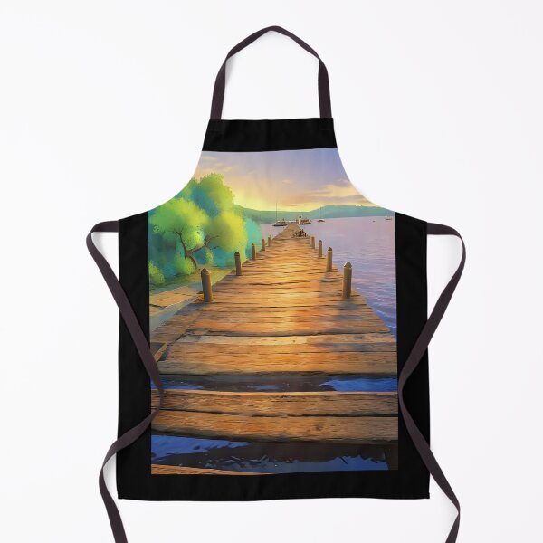 Item preview, Long dock on the water. designed and sold by Nomad-Maynard.