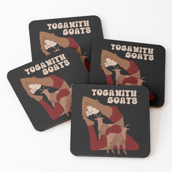 Item preview, Funny Yoga With Goats Graphic for Yoga Enthusiasts designed and sold by MTJ-Mushrooms.